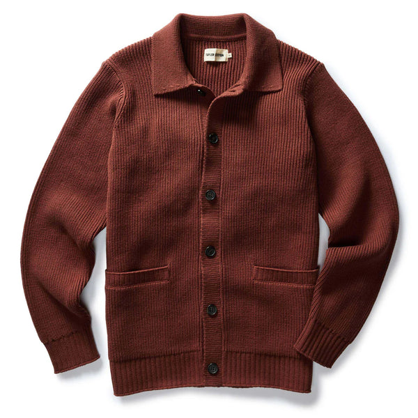 The Harbor Sweater Jacket | Mahogany