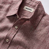 Close up of shirt collar and buttons