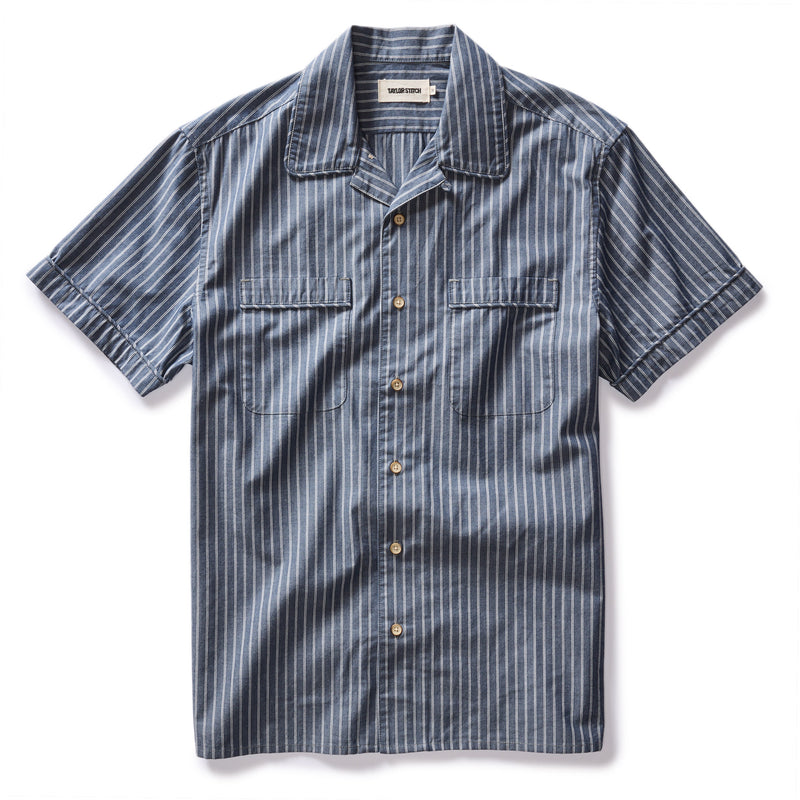 Tulum Shirt in Midnight Stripe