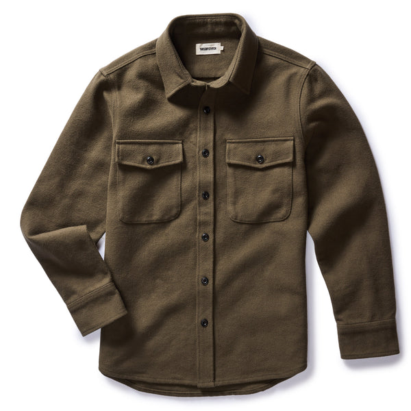 Maritime Shirt in Fatigue Olive Moleskin