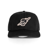 canvas patch hat knife skull design