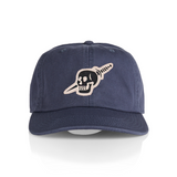 canvas patch hat knife skull design