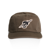 canvas patch hat knife skull design