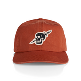 canvas patch hat knife skull design