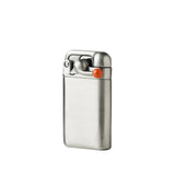 Craighill Swingtop Lighter in stainless steel, unlit  and closed