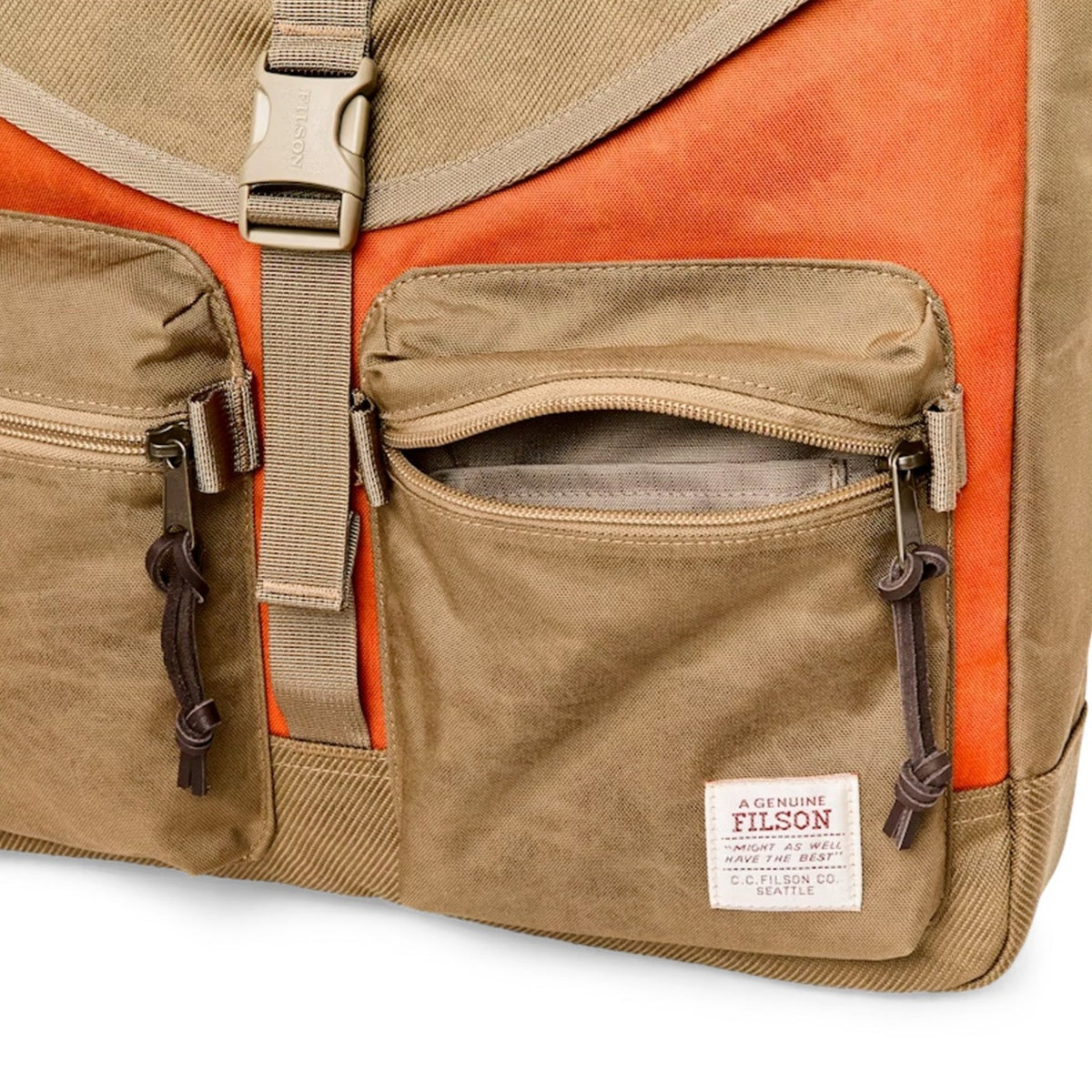 Surveyor Messenger Bag | Dark Tan/Flame – Fontenelle Supply Co 