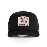 canvas patch hat motorcycle design