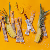 'Pork jerky with peppers and pineapple"