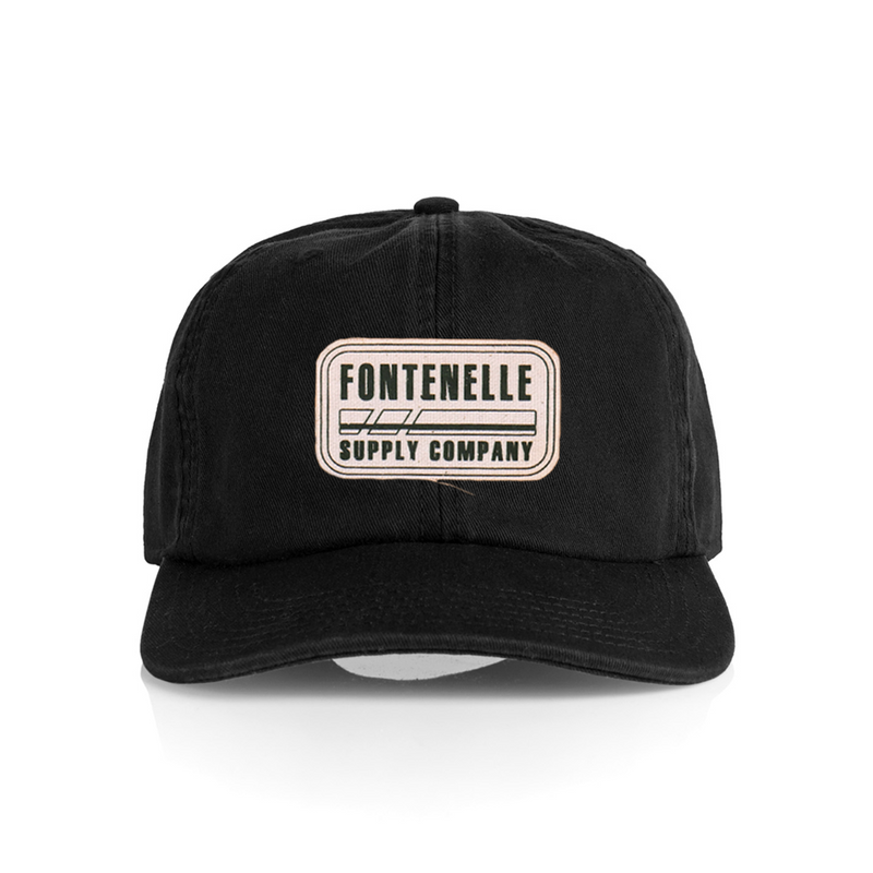 canvas patch hat retro design