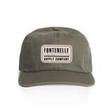 canvas patch hat retro design
