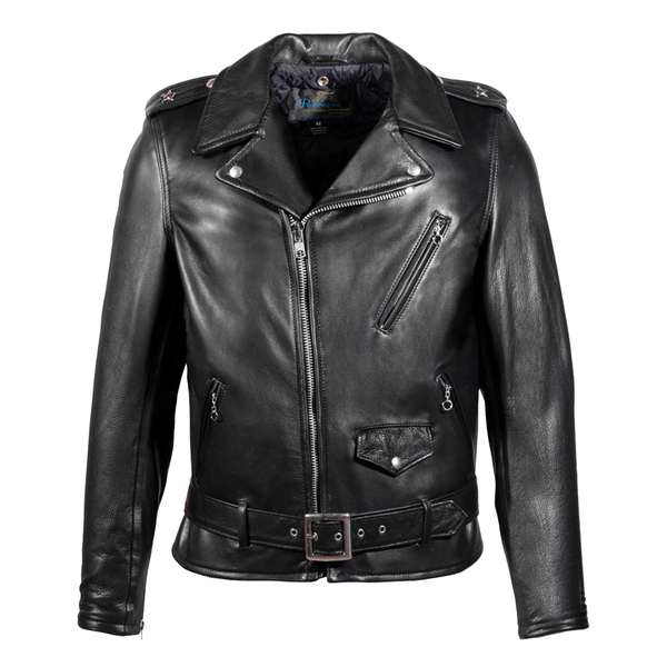 519 Waxy Natural Cowhide Perfecto Leather Jacket – Fontenelle 519 Waxy Natural Cowhide Perfecto Leather Jacket – Fontenelle