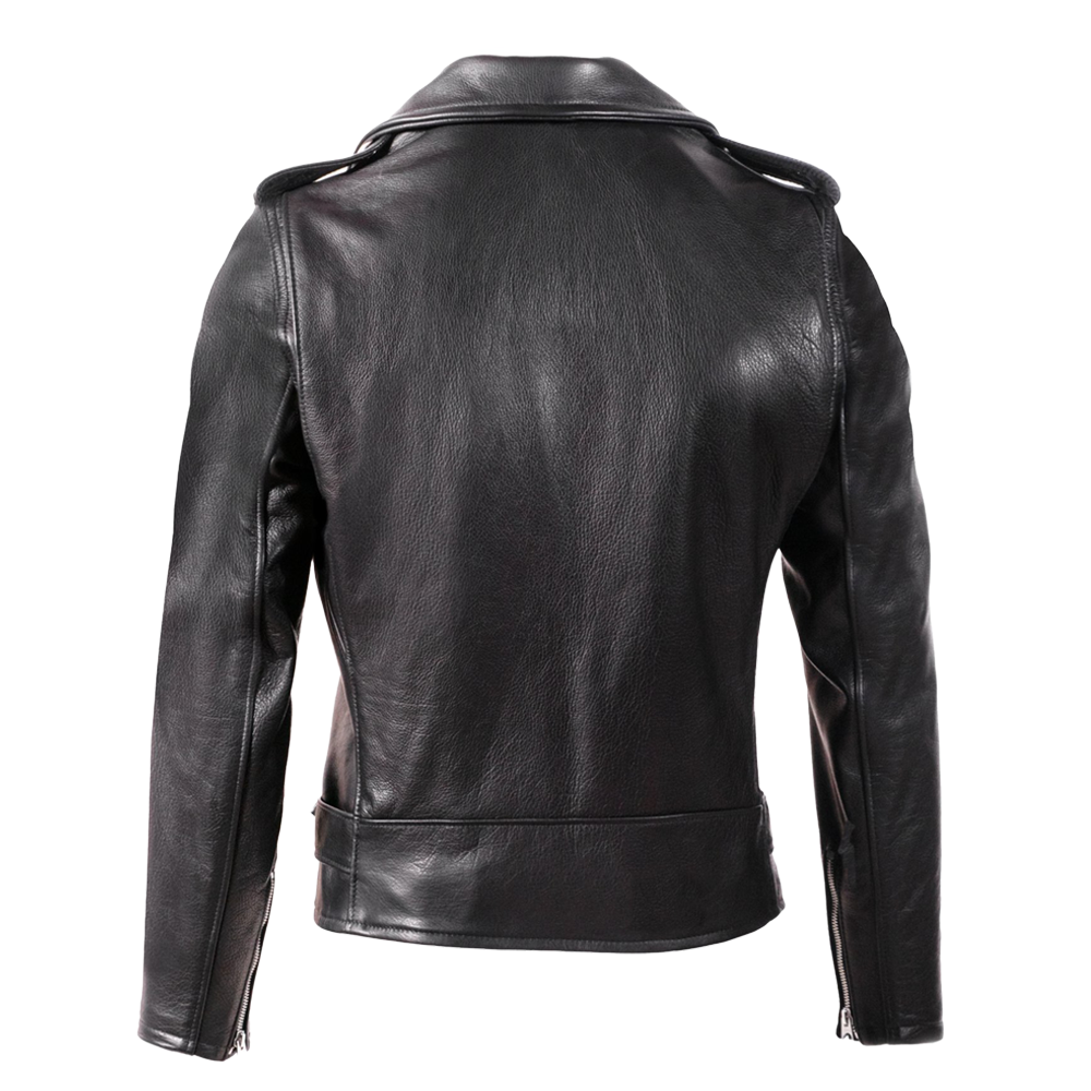 519 Waxy Natural Cowhide Perfecto Leather Jacket