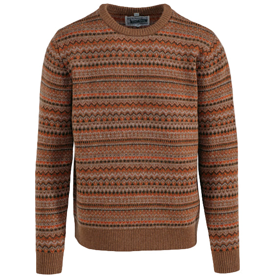 Schott Fairisle Crew Camel