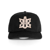 canvas patch hat spark plug design