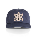 canvas patch hat spark plug design