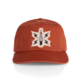 canvas patch hat spark plug design