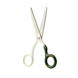 Spectra scissors in cream and forest green