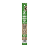 "green and brown package is tubed turkey jerky"