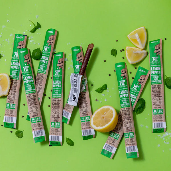 "turkey jerky with lemons and basil"