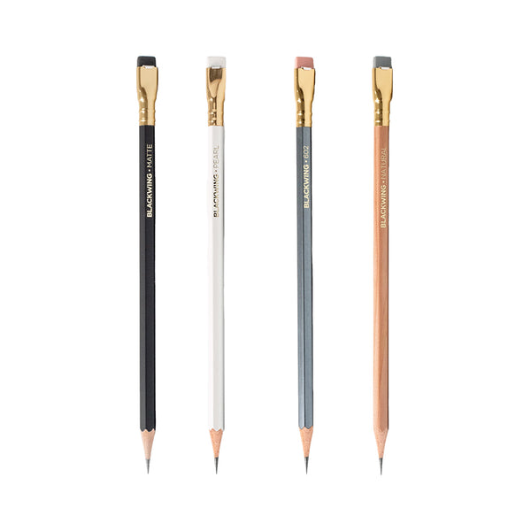 The four variations of Blackwing pencils