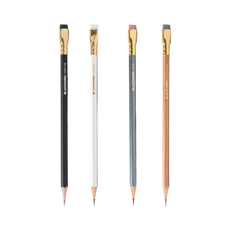 The four variations of Blackwing pencils