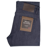 Naked & Famous Brand Weird Guy Denim in Indigo Selvedge, folded
