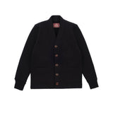 Black womens cardigan on a white background