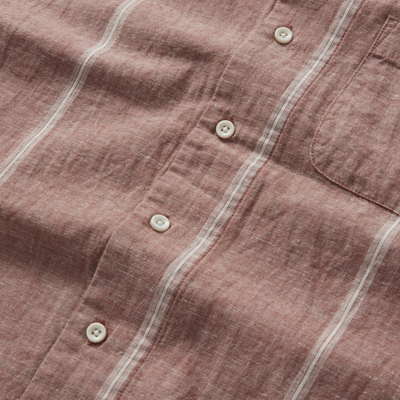 Short Sleeve Hawthorne | Dried Fig Stripe