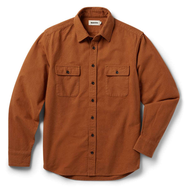 Front of Taylor Stitch Yosemite Shirt in Copper