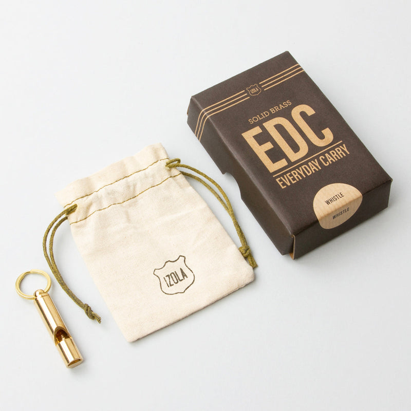 Brass Whistle with Satchel and Box