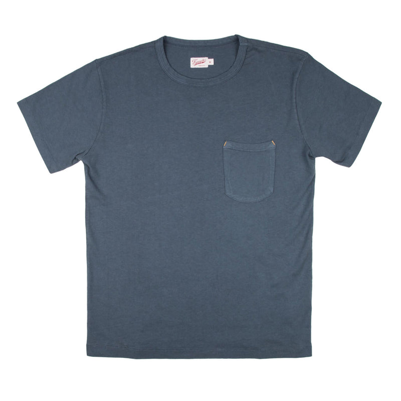 9oz blue pocket t-shirt