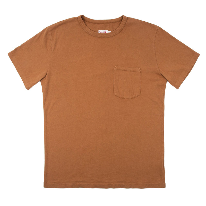 9oz tobacco brown pocket t-shirt