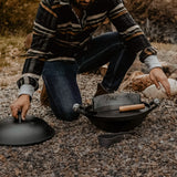 Man Operating the Grill