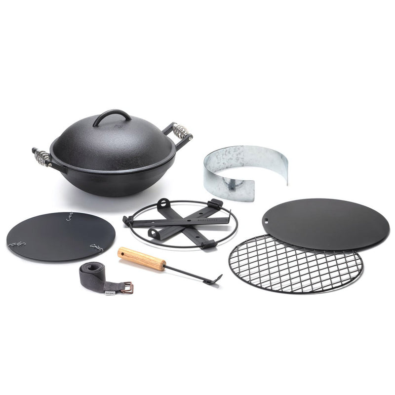 All the Pieces of the Grill Unassembled.