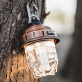Barebones beacon light on a tree