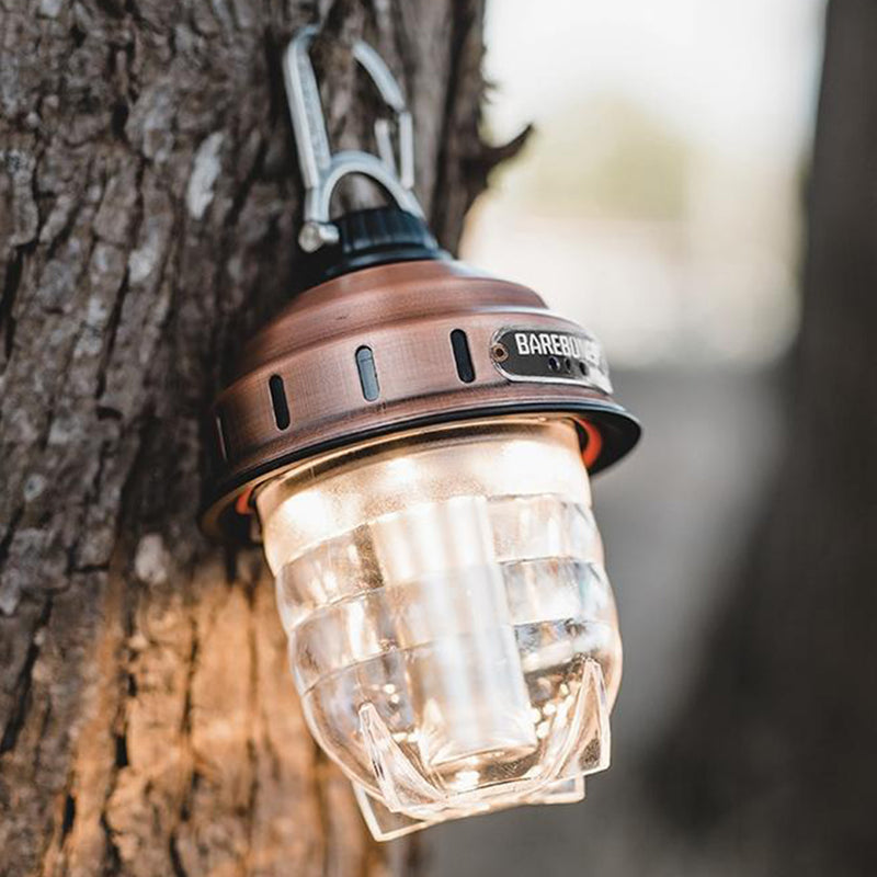 Barebones beacon light on a tree