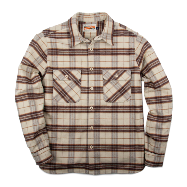 freenote benson cream plaid