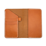 Tan Leather with White Stitching