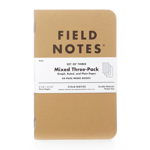 Field Notes Original Kraft Mixed 3pack
