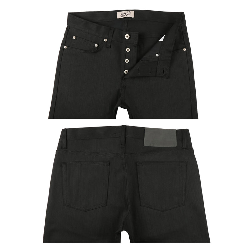 Black denim pants