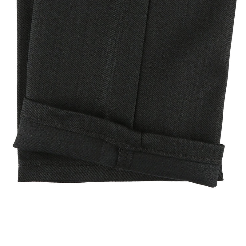 Black denim pants with cuff