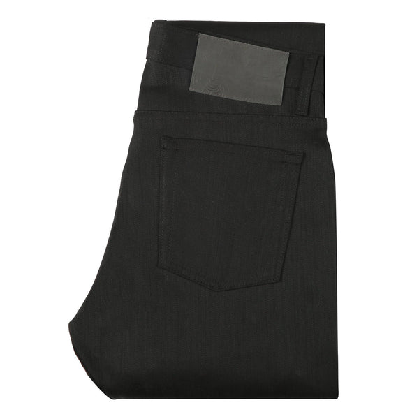 Pair of naked and famous black stretch jeans