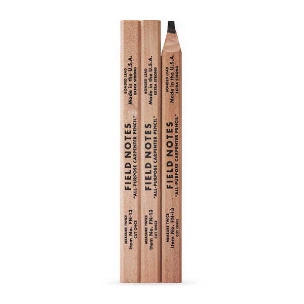 Three pack of flat pencils from Field Notes