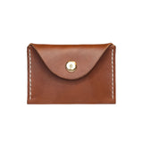 Handmade Leather Coin Wallet in Brown