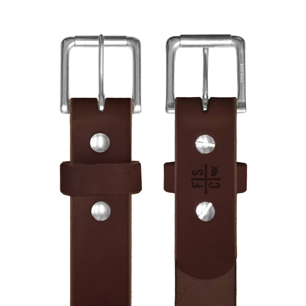 Standard Camp Belt | Matte Nickel Brass – Fontenelle Supply Co.