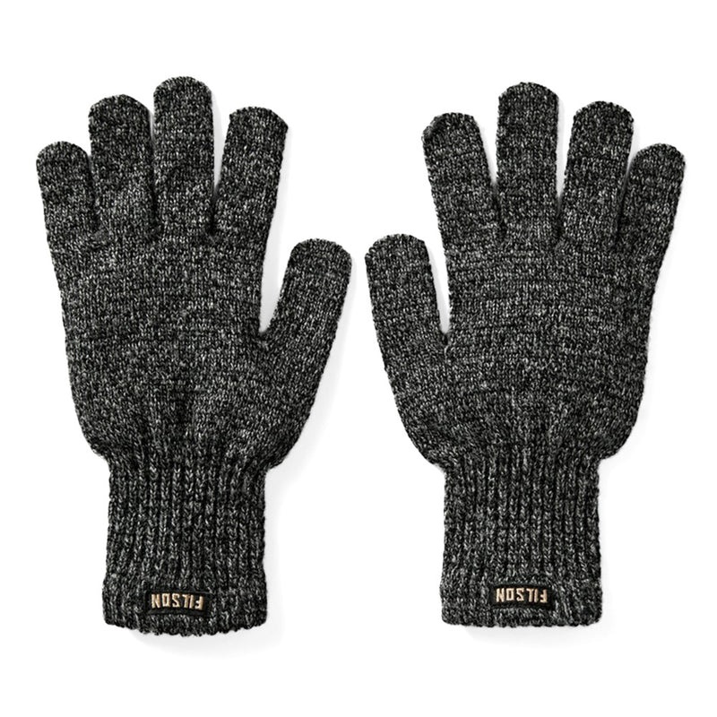 Filson Full Finger Knit Gloves in Charcoal