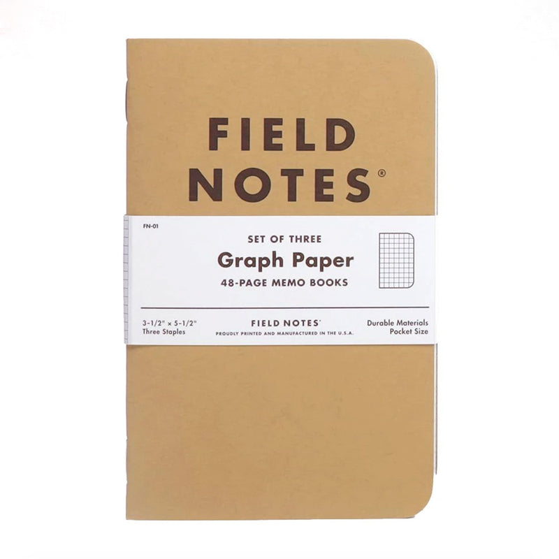 Three notebooks with graph paper