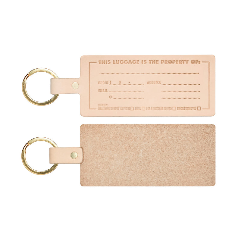 Natural Leather with Brass Hardware