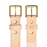 Natural Standard Camp Belt with Brass Hardware