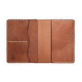 Brown Leather with White Stitching